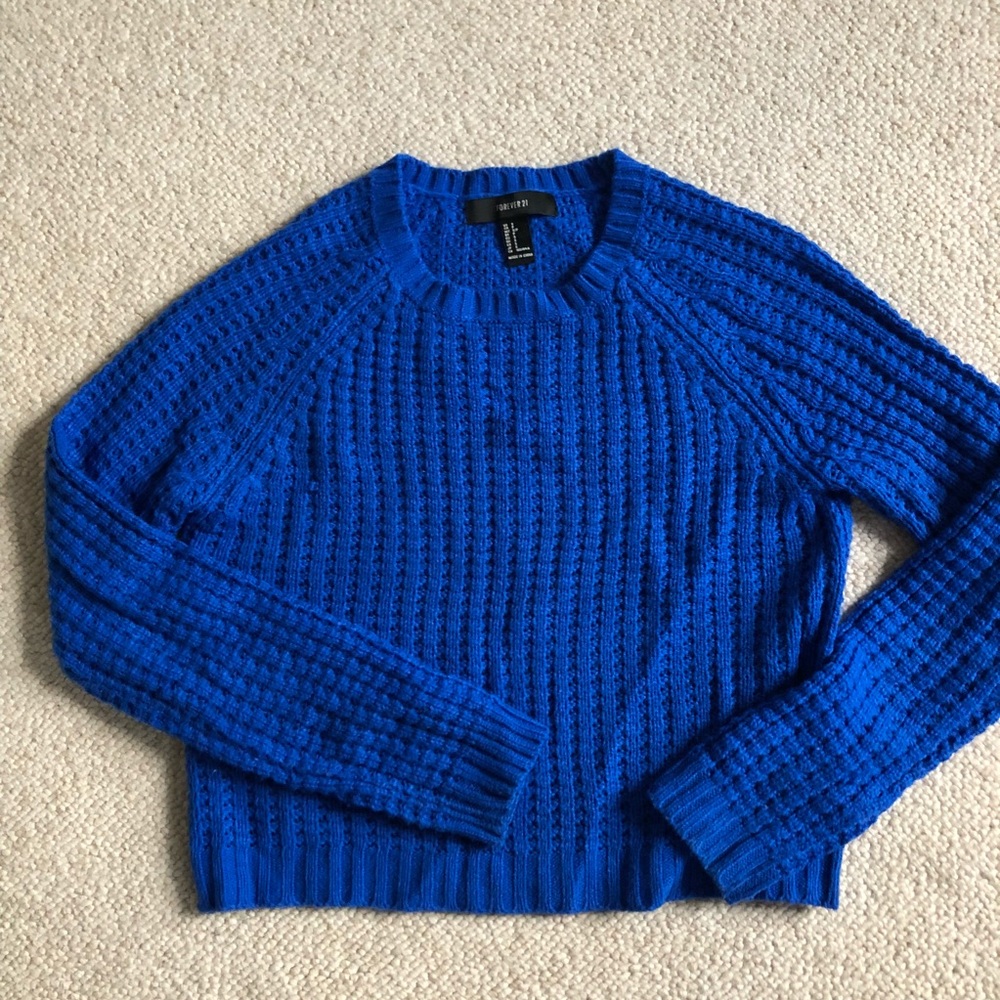 Forever 21 blue sweater